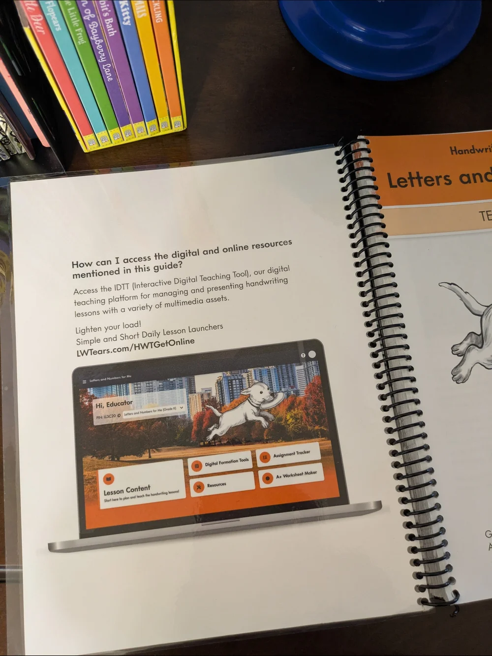 Handwriting W/O Tears Letters & Numbers For Me Teacher Guide Grade K